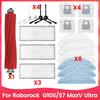 AEE4-18 Stück Staubsaugerfilter und Bürstenset für Roborock G10S/S7 Maxv Ultra Staubsauger Zubehör Ersatz