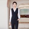 Tluoman Women's Professional Vest & Flared Pants Suit