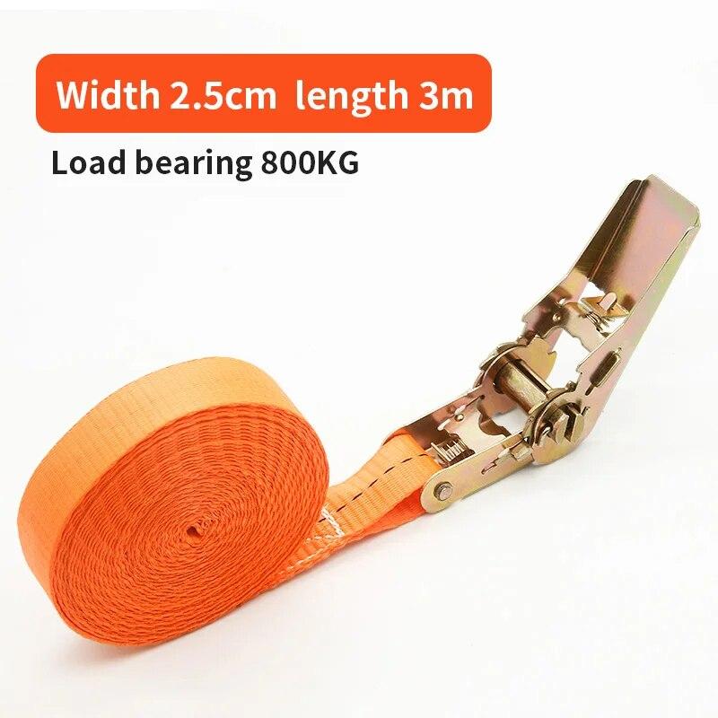 Ανθεκτικοί Μεταλλικοί Δεσμοί Φορτίου με Πόρπη για Αυτοκίνητο και Φορτηγό - Ισχυρός Ιμάντας Καστάνιας για Ασφαλή Μεταφορά Αποσκευών και Φορτίου