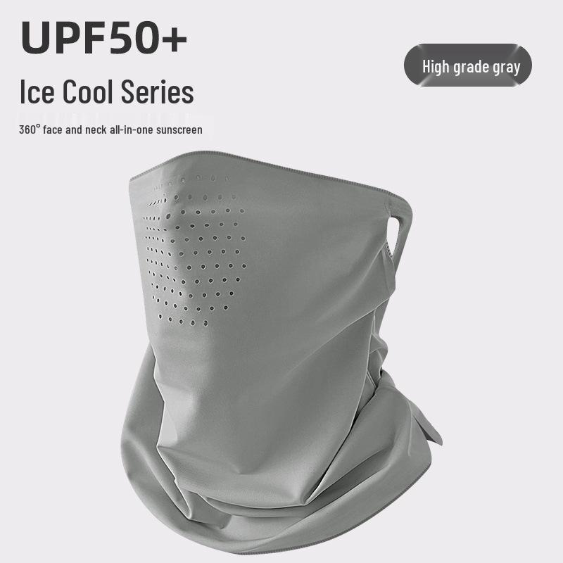 Unisex Summer Thin Ice Silk UV Protection Face Mask for Cycling