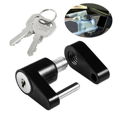1pc Zinc Alloy 1/4" Trailer Hitch Coupler Lock Anti-theft Locking Hauling Security Towing Tow Bar For Tow Boat RV Truck Car