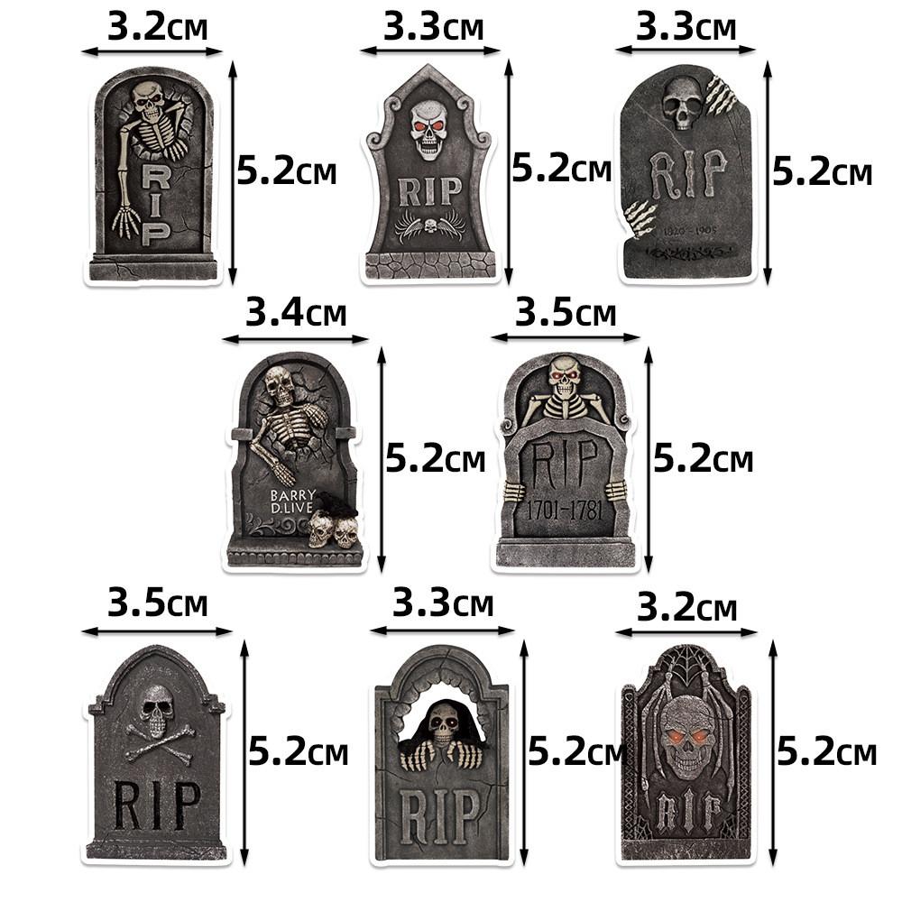Tombstone Skeleton Theme Confetti Halloween Party Decoration Throwing Props