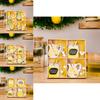 Playful Lemon Motif Wooden Hanging Decoration Set With Four Compartments For Summer Style