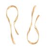 Brincos Grandes Irregulares Exagerados Pendentes para Mulheres Minimalistas Assimétricos Torcidos Acessórios Personalizados Joias da Moda