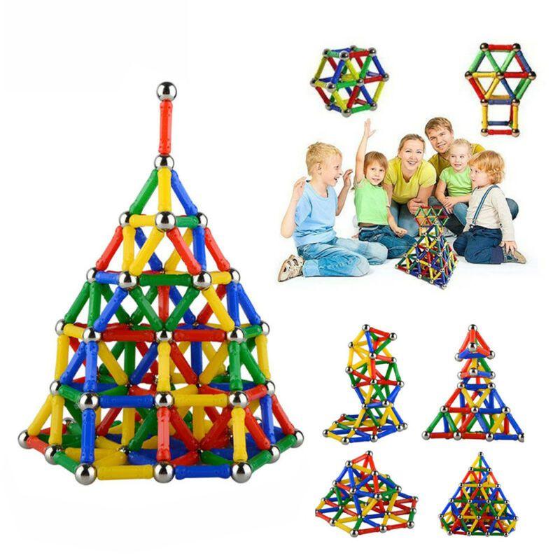 Vibrant Magnetic Building Blocks Sticks For Kids Educational Gift Toy Set