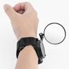Safe Wrist Mirror 360 Degree Rotatable Flip Cover Design Lightweight Reliable Bicycle Rear Mirror for Mountain Bike