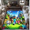 Minecraft Crystal Velvet Rug, Soft Anti‑Slip Crystal Velvet Carpet for Living Room Bedroom Home Decor