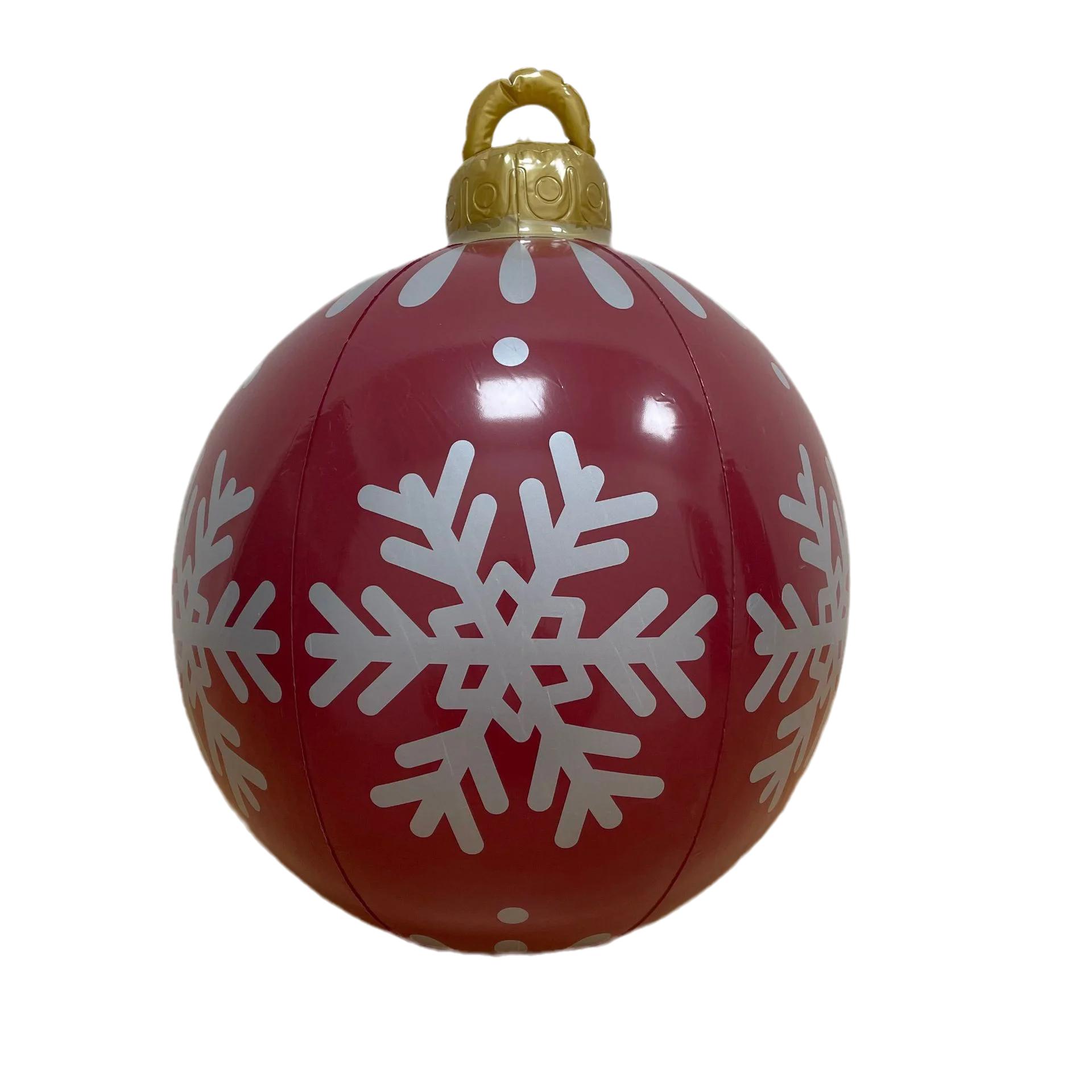 Hot Sale Outdoor Christmas Inflatable Decorated Ball Pvc Giant Big Large Balls Xmas Tree Decorations Toy Ball Without Light