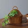 Practical Wall Mounted Sturdy Woven Storage Basket Home Accessory for Kitchen Bathroom and Office Supplies Organization