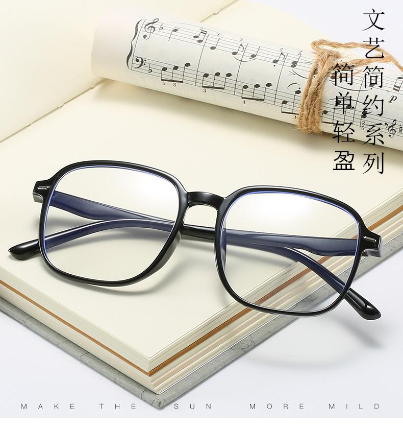 High-quality Unisex Square Plain Glasses Optical Spectacle Anti Blue Light Computer Glasses Myopia Glasses Nearsighted Eyewear