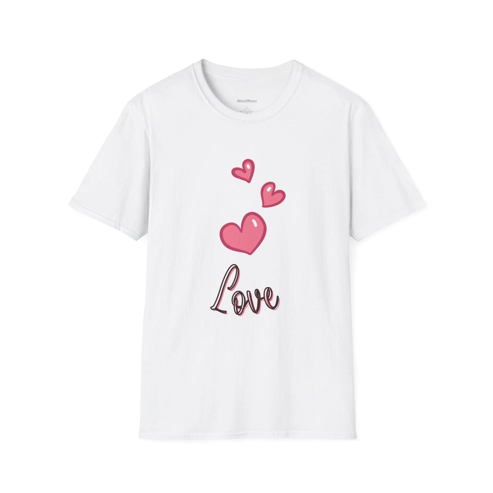 Love Heart Valentine s Day T-Shirt, Love Tee, Romantic Shirt, Couples Apparel 2XL