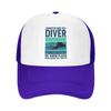 Individuelle Tauch-Trucker-Kappe Damen Unisex Verstellbar Erwachsene Tauch-Taucher Zitate Baseballkappe Outdoor Papa-Kappe