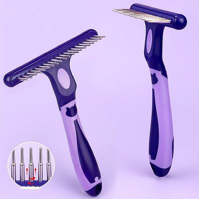 Peigne Râteau Brosse Massage Épilation Toilettage Animal de Compagnie Nettoyage Nœuds Poils Brosses pour Chat Jouet Interactif Auto-jeu Pour Chiens Petits Moyens Grands