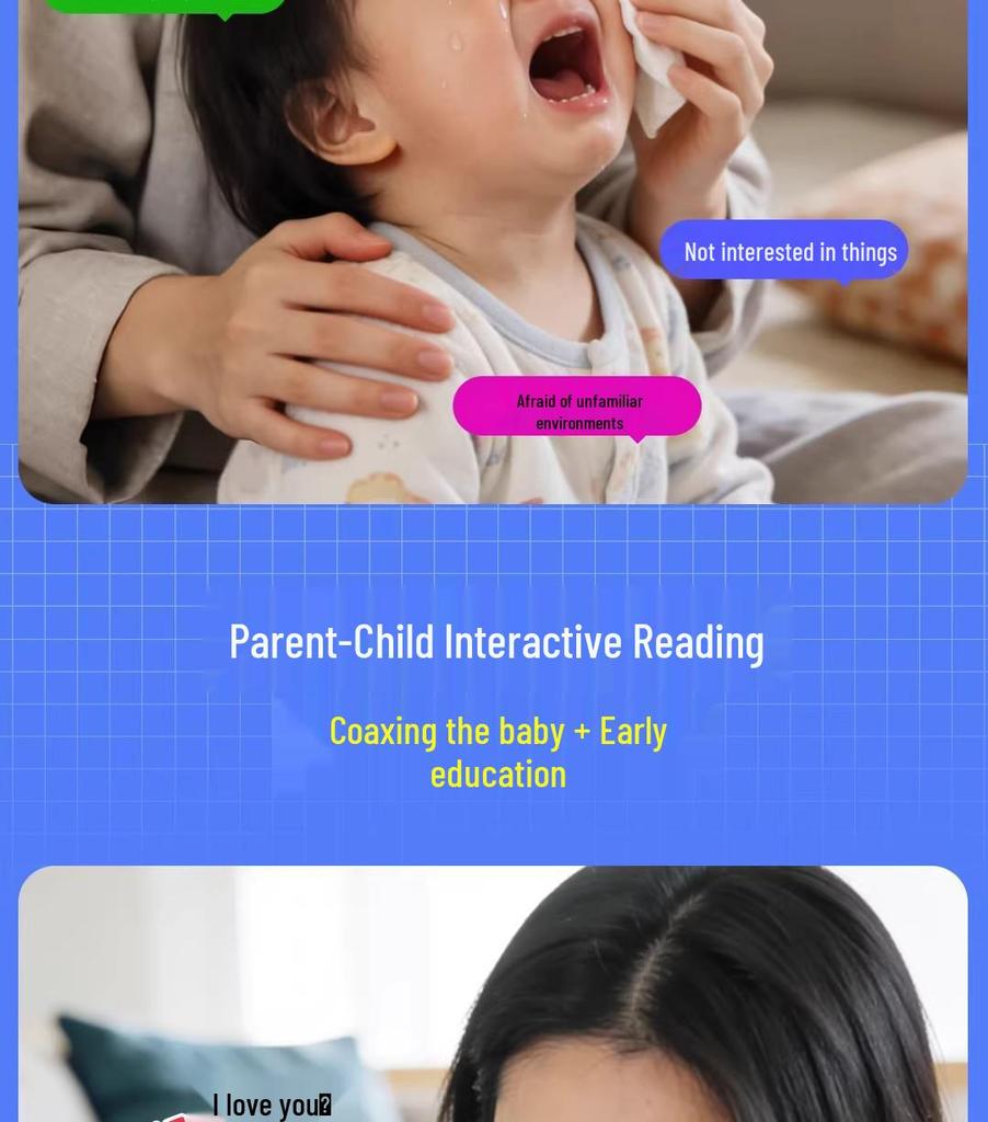 Interaktives Früherziehungs-Touch-and-Read-Soundbuch mit KI-Geschichten & Kinderliedern