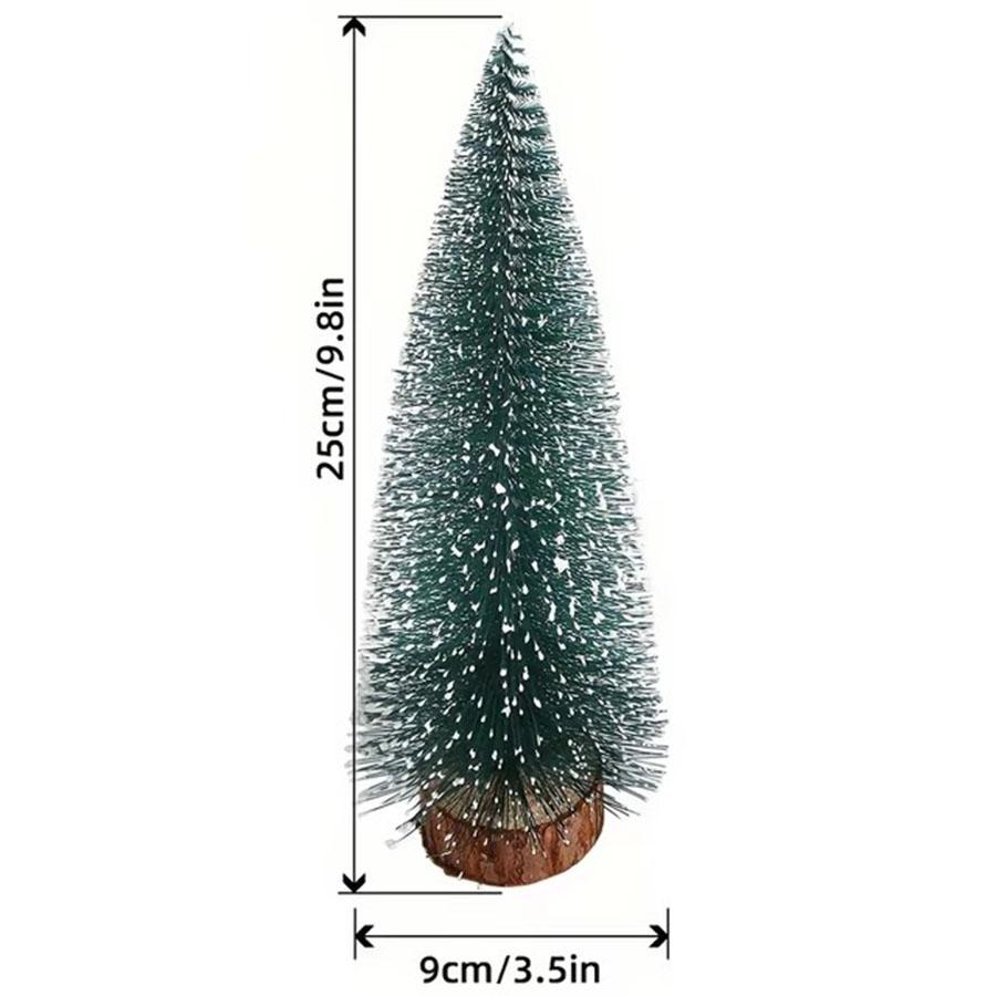 1 Stück Mini Weihnachtsbaum Künstlicher Schnee Simulation Frost Kiefer Desktop Dekorative Zubehör Weihnachtsbaumschmuck Dekoration Geschenk