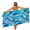 Colourful Japanese Style Waves Microfiber Beach Towel Portable Quick Fast Dry Sand Outdoor Travel Swim Yoga Mat Absorbent Towel