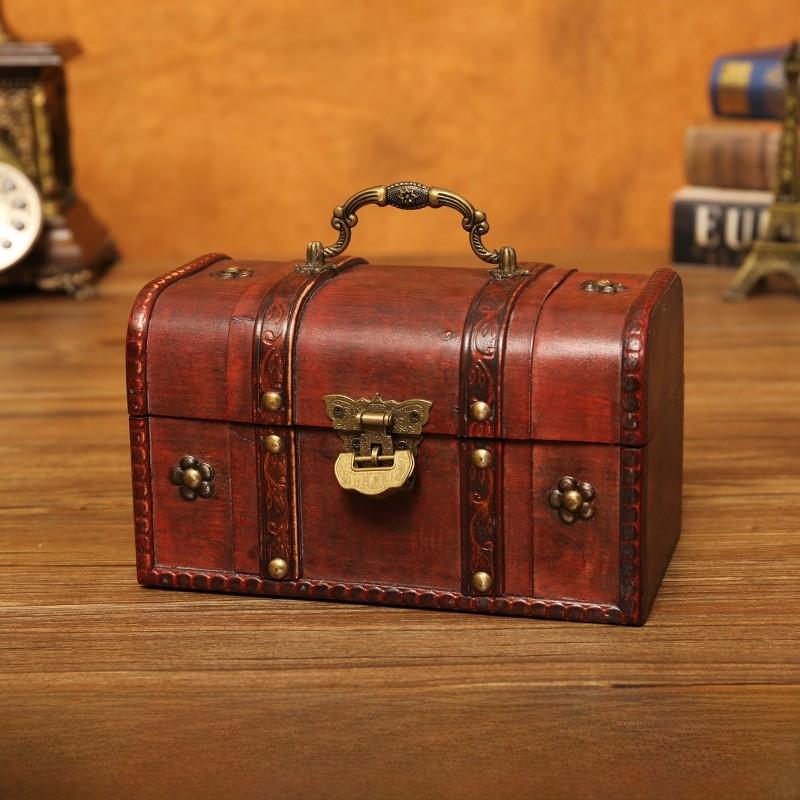 Organizer Wooden Classic Boxes For Desk Storage And Home Gifts Decorations