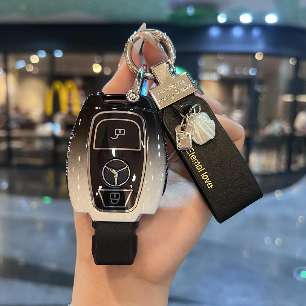 ULA5 Key Fob Cover For Mercedes Benz A B C E S Class W204 W205 W212 W213 W176 GLC MAYBACH Keyless Soft Case