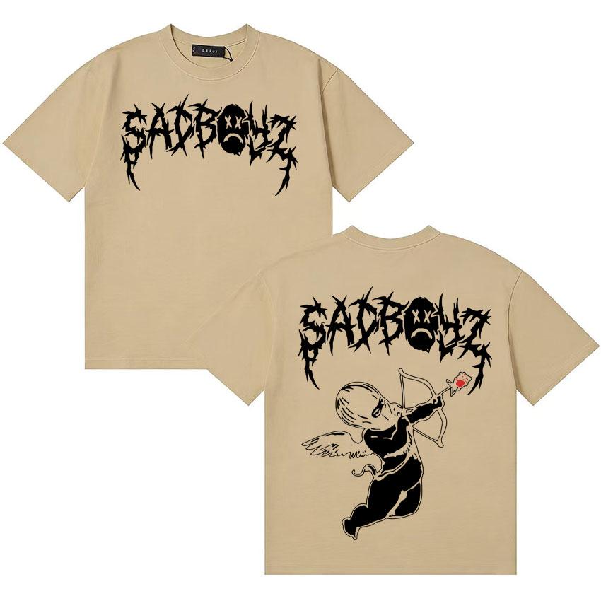 Rapper Junior H Sad Boyz Ya No Quiero Nada T Shirt Unisex Women Fashion Short Sleeve Double Sided Print Pop Oversized Tee Teenagers