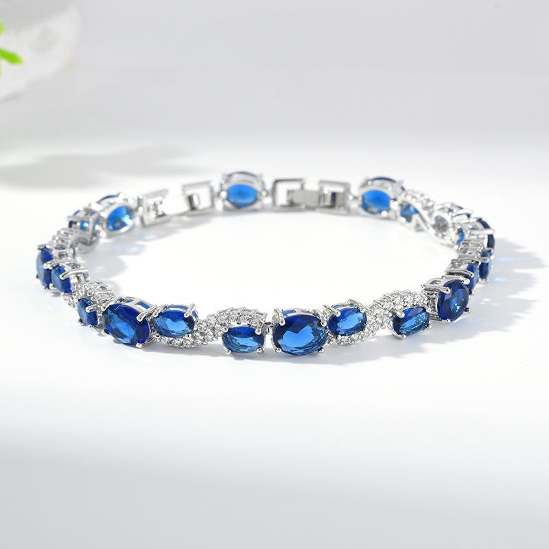 Inlaid Round Zircon Temperament Exquisite Bracelet Jewelry