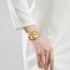 OLEVS Stainless Steel Quartz Watch with Diamond Luminous Easy to 30M Water Gift for Gold Women's Dial, Display, Read, Resistance, Popular, Cute,