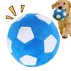 Soft Squeaky Plush Dog Toy Ball Interactive Soccer Game for Puppies Cats, Durable Safe Indoor Outdoor Play for Aggressive Chewer
