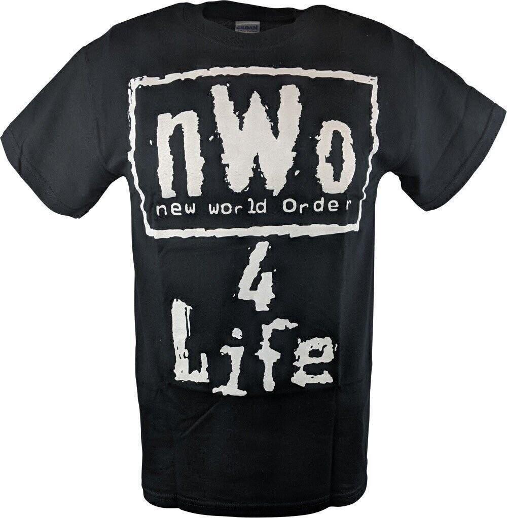 NWo 4 Life WCW Bílé Logo Unisex Černé Tričko