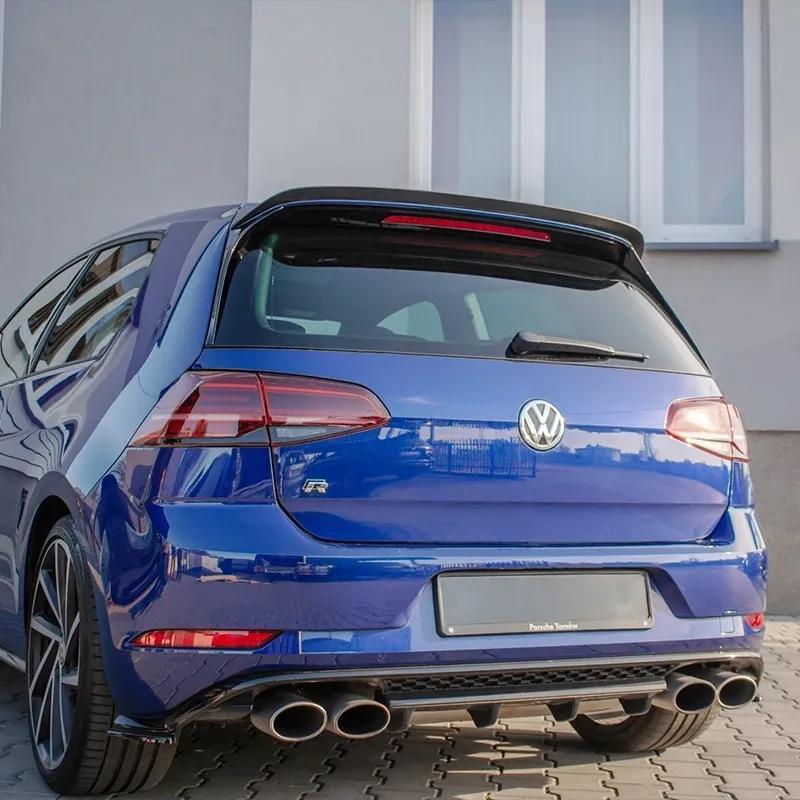 For VW Golf MK7/MK7.5 GTI GTD R R-Line 2012-2020 Maxton Style Car Rear Spoiler Cap Rear Trunk Roof Spoiler Wing Bodykit Tuning