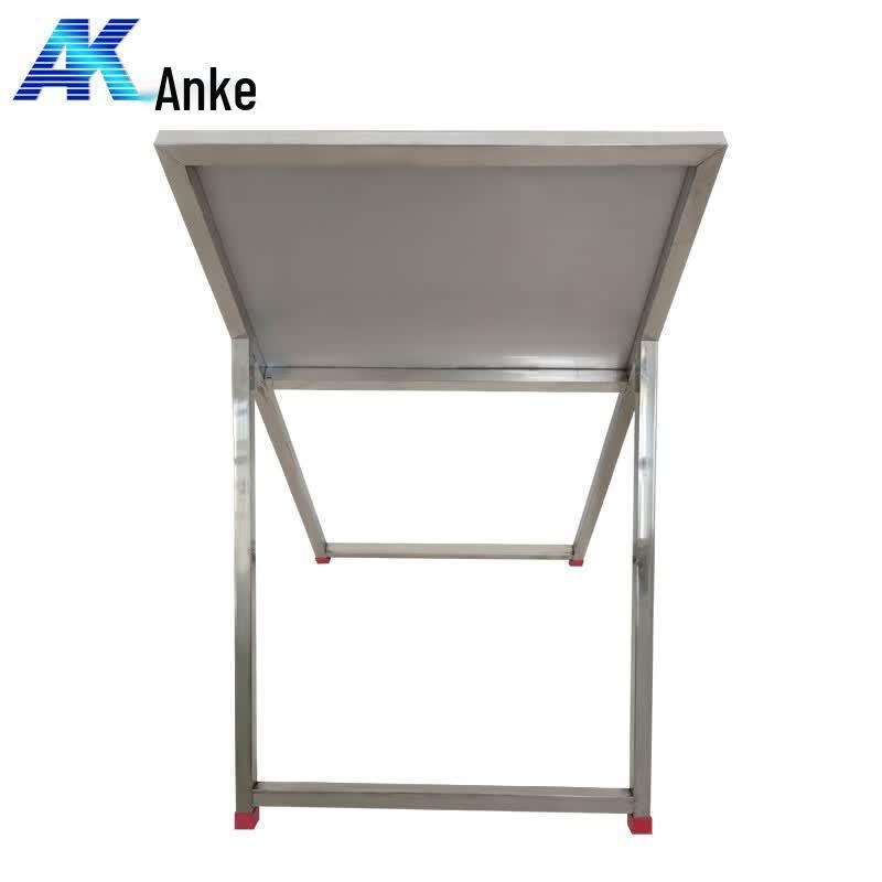 Anke Reflective Stainless Steel Construction Detour Warning Sign