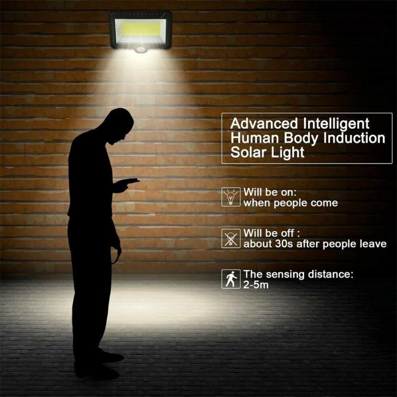 100led Solar Licht Motion Sensor Wand Licht Notfall Led Licht für Outdoor Street Garten Veranda