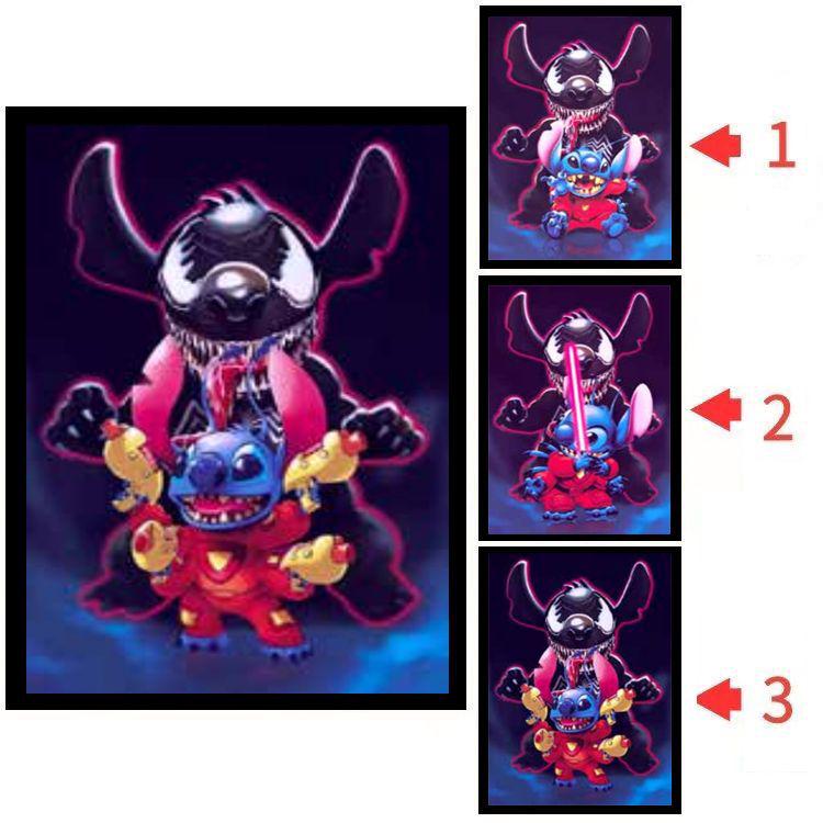 Hello Kitty & One Piece 3D Lentikulärt Pokemon-affisch