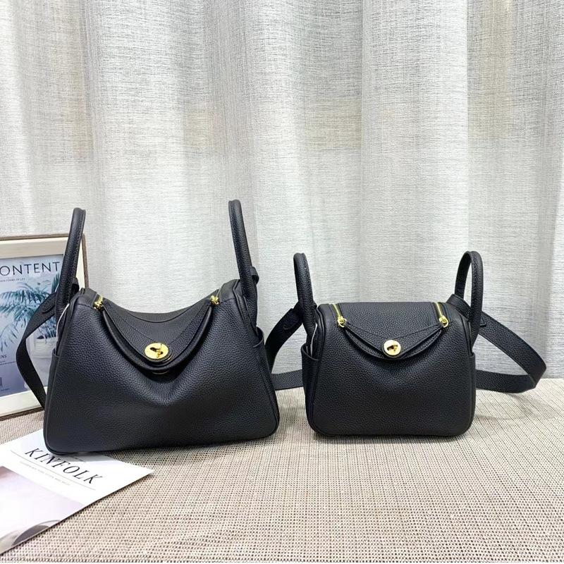 

Genuine leather togo cowhide gold buckle new Lindy doctor bag factory direct supply large-capacity bags cross-border delivery 18x10x12cm