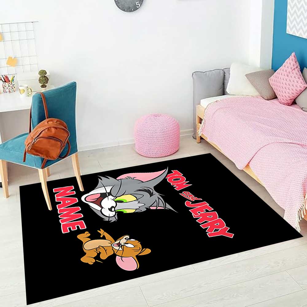 Warnermedia (18) Customize your name rug, office chair cushion, home bedroom living room gift.