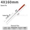 Diamond Grit Shaping Files Set: Electroplated Flat & Round Files for Woodworking