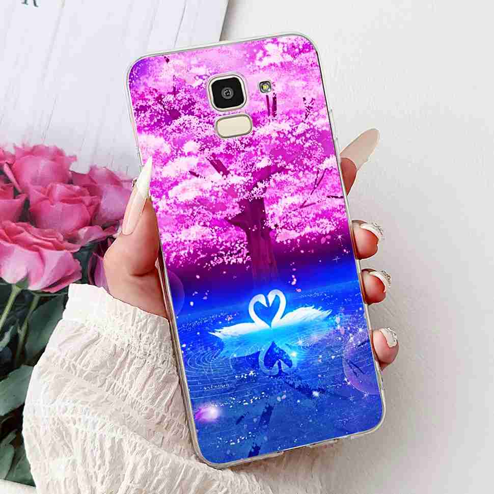 For Samsung Galaxy J6 2018 SM-J600F Case Popular Love Cool Tiger Soft Silicone TPU Cover For Samsung j6 J6 2018 Phone Shell Bag