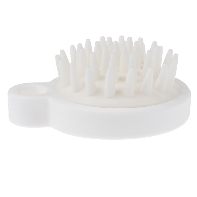 Handheld Silicone Scalp Shampoo Massage Brush Washing Shower Clean Brush Bath