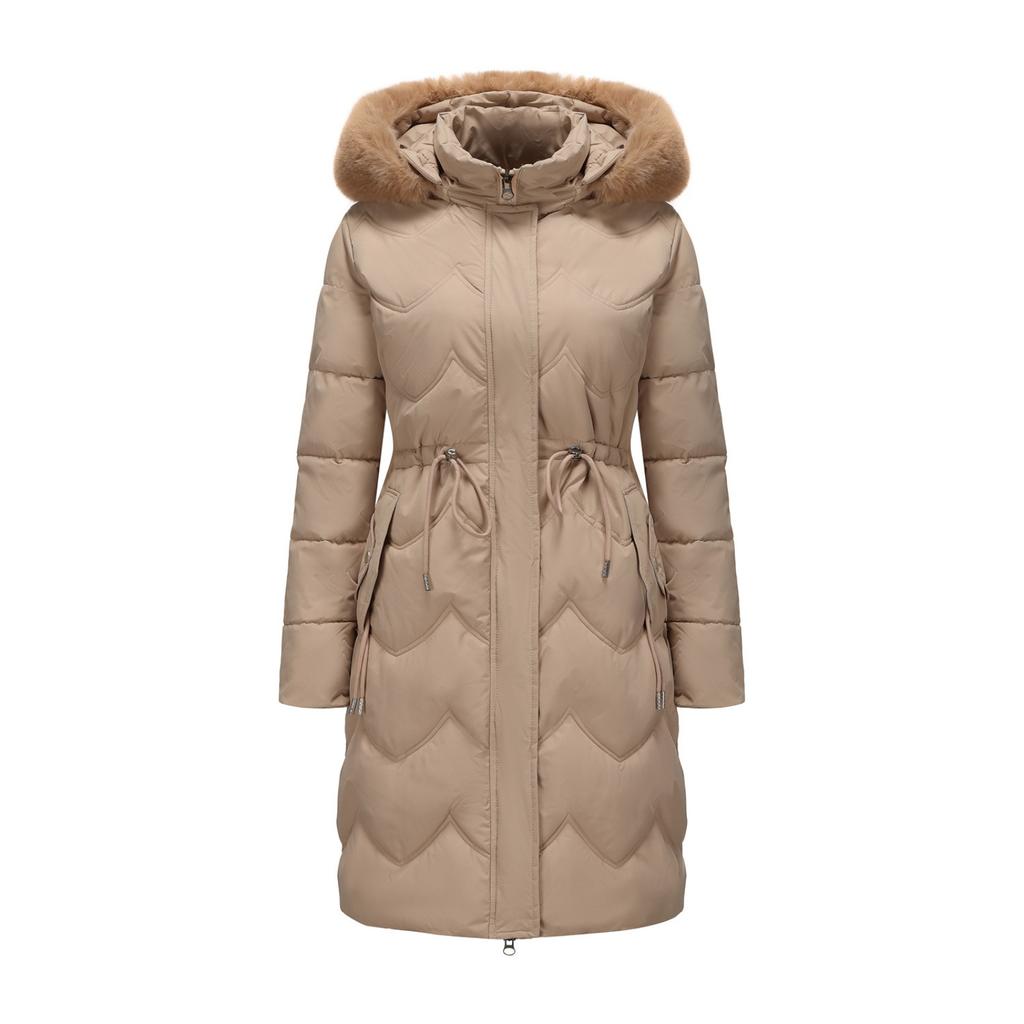Women's Hooded Coat Ladies Winter Cotton Coat Thickened Warm Jacket