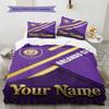 Name Custom Orlando City SC Pattern Bedding Set Quilt Cover Pillowcase Home Decor Gift (1 * Duvet Cover + 2 * Pillowcase, Without Core)