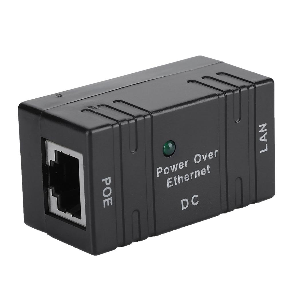 Mini POE Combiner Separator Universal RJ45 Connector AP Network Bridge POE Injector Black