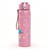 1PC Planet Star Space Pattern 750ml Color Plastic Sports Water Bottle Leakproof Flip Straw Lid Suitable for Sports Office Home Use