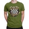 Classic Funny 100 Cotton Tshirt Darts Dartboard Tees Tops For Unisex