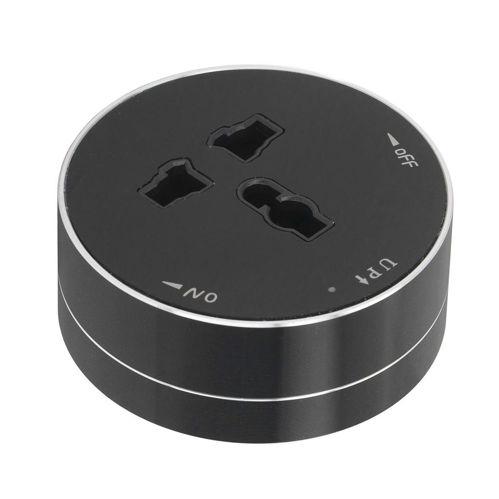 Abnehmbare Stromschienensteckdose Kabellos Wasserdicht Modern Rund Elektrischer Steckeradapter mit Anzeige