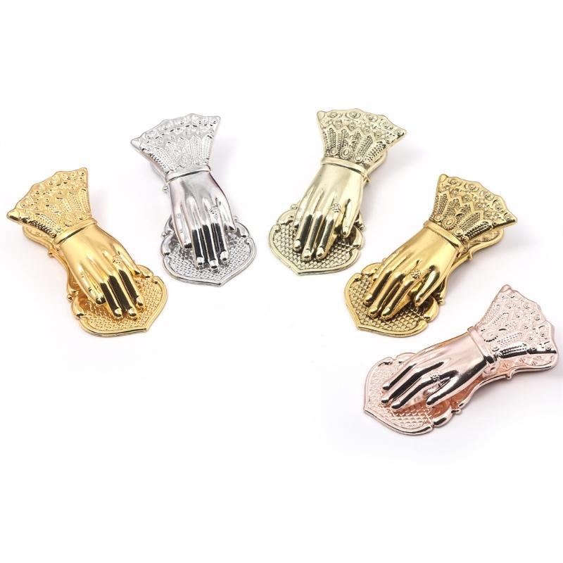 Vintage Bookmarks Hand Shape Metal Bookmarks Page Holder Clip Decorative Paper Clip for Reading Scrapbooking Journaling