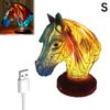 Animal Table Lamp Series,Stained Glass Cat,Dragon,Wolf,Horse,Owl,Dolphin,Turtle,Elephant,Mermaid Table Lamp Night Light