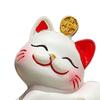 Cute Resin Small Lucky Cat Miniature Cat Figure Desktop Ornament Cat Decoration for Office Desk Car Dashboard