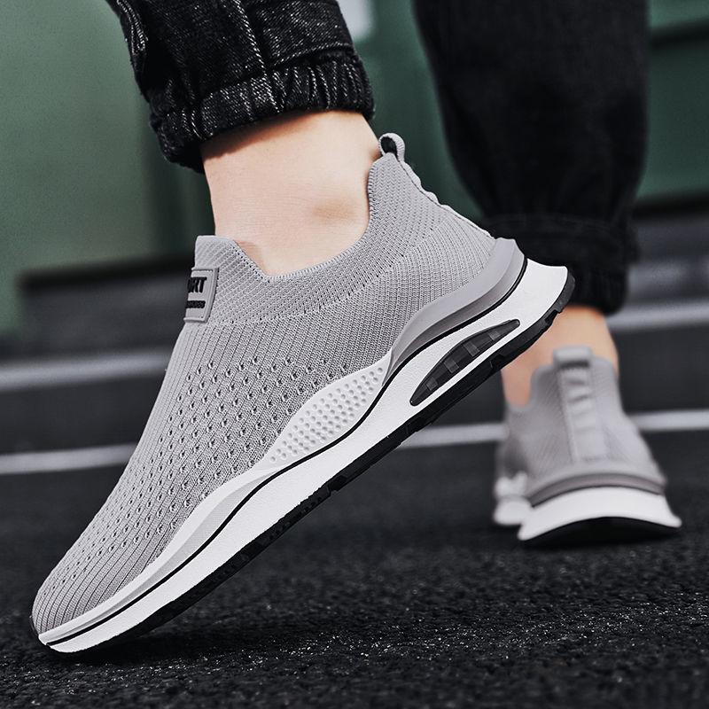 Athleisure shoes, cloth shoes, single shoes, single-layer fly weave, lazy driving, dirt-resistant tourist shoes