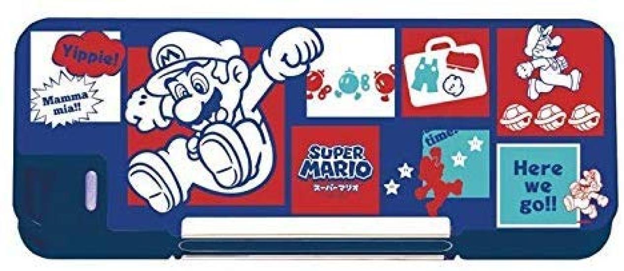 Mitsubishi Pencil Пенал Super Mario продвинутый Версия 2019 (для студентов) синий