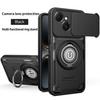 Anti-slip Armor Shockproof Case For Tecno Spark 40C KM4k Camera Lens Protection Rotating Ring Stand TPU Plastic Phone Cover