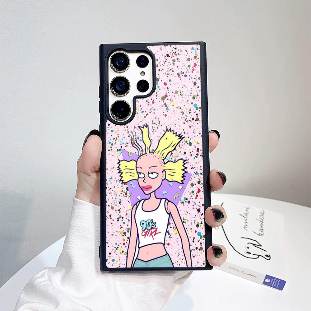 Cute Cool Rugrats Funny Phone Case For Samsung Galaxy S26 S25 S24 S23 S22 S21 S20 FE Edge Pro Plus Ultra PC+TPU Cover