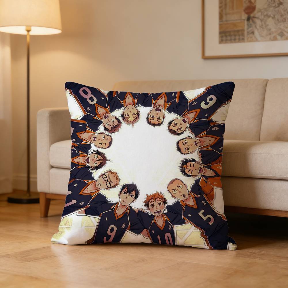 Sports Anime H-Haikyuu Pillow Case Pattern Printed Pillowcase For Living Room Sofa Cushion Cover